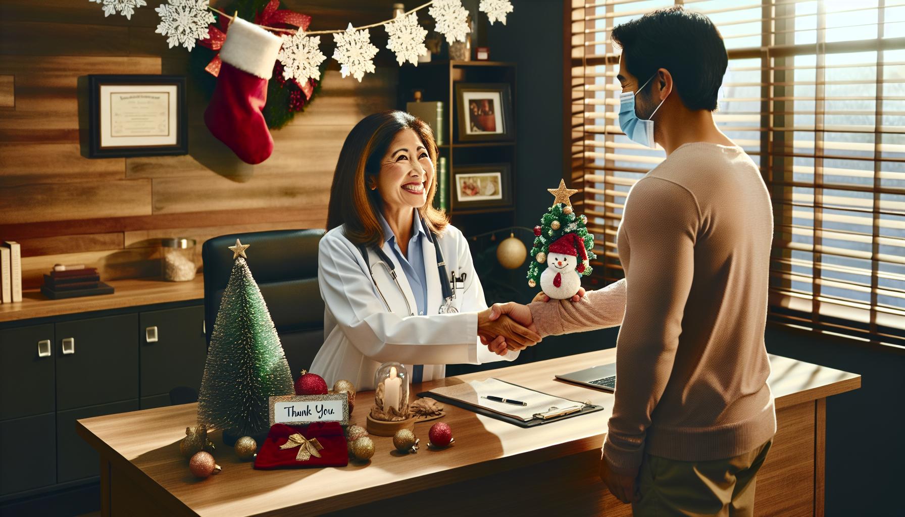 Vánoční poděkování doktorce za péči