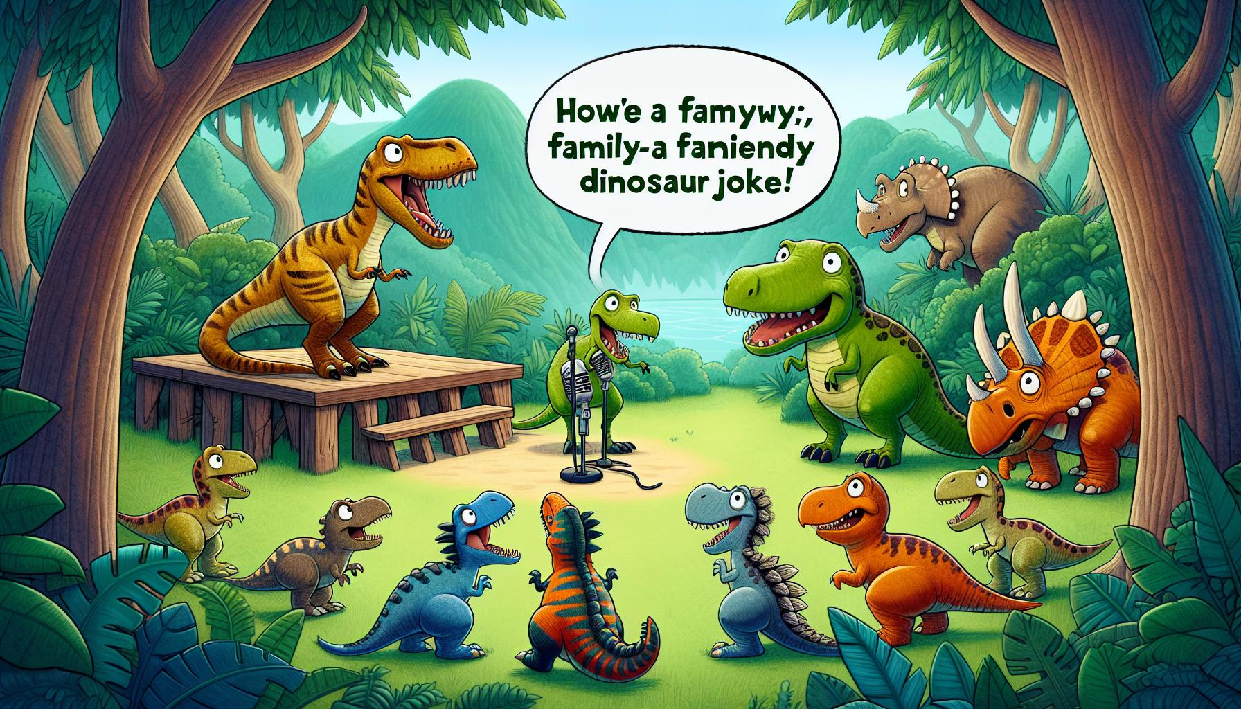 Vtipy o Dinosaurech: Prehistorické Žertíky pro Každého 2 Vtipy o Dinosaurech pro celou rodinu